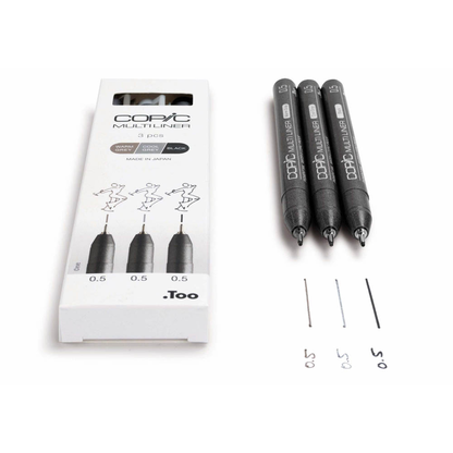 Artikelbild 4 für COPIC® Multiliner Fineliner schwarz 0,5 mm, 3 St., Artikelnummer 361398