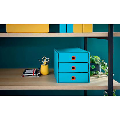 Artikelbild 2 für AKTION: LEITZ Schubladenbox Click & Store Cosy blau 53680061, DIN A4 mit 3 Schubladen mit Prämie nach Registrierung, Artikelnummer 652574