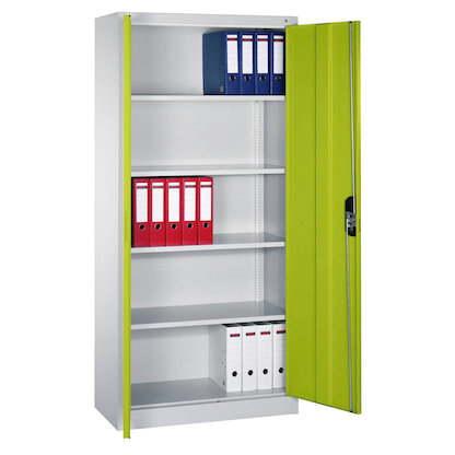 Artikelbild für CP Metallschrank C 2000 Acurado 9260-000 S11687 lichtgrau, clowngrün 93,0 x 40,0 x 195,0 cm, aufgebaut, Artikelnummer 444802