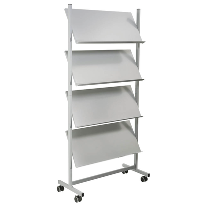 Artikelbild 2 für helit Prospektregal grau DIN A4, Artikelnummer 100913