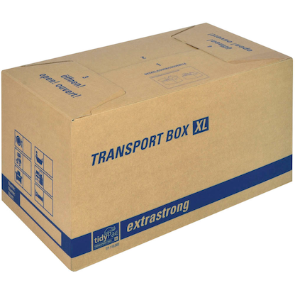 Artikelbild für 10 tidyPac® Umzugskartons Transport Box XL 69,0 x 35,5 x 37,0 cm, Artikelnummer 311524