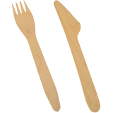 Artikelbild 1 für PAPSTAR Einweg-Besteckset pure, Holz, 1 Set, Artikelnummer 120083
