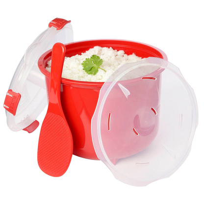Artikelbild 3 für sistema® Mikrowellen-Reiskocher Reiskocher rot 2,6 l, 1 St., Artikelnummer 593232
