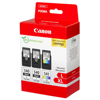 Artikelbild 4 für Canon PG-540Lx2/CL-541XL schwarz, color Druckköpfe, 3er-Set, Artikelnummer 143527