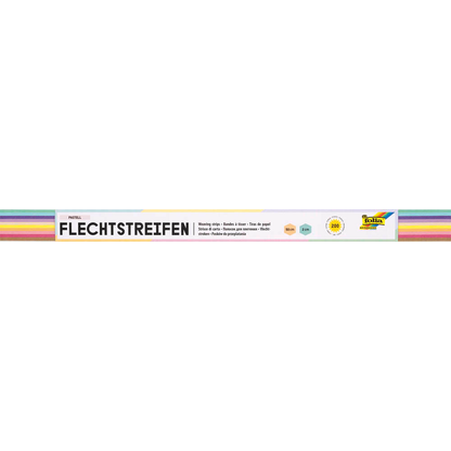 Artikelbild 16 für folia Bastelset Flechtstreifen farbsortiert 200 St., Artikelnummer 286079