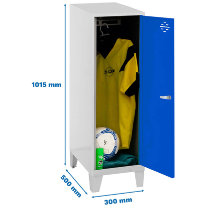 Artikelbild 2 für Simonrack Spind SIMONLOCKER DISM SINGLE blau, grau 8425437120251, 1 Schließfach 30,0 x 50,0 x 101,5 cm, Artikelnummer 356208