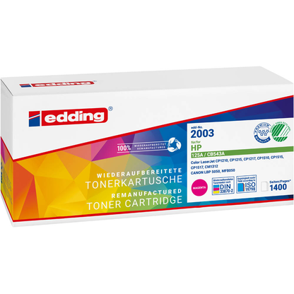 Artikelbild 2 für edding EDD-2003 magenta Toner kompatibel zu HP 125A; Canon 716 M(CB543A; 1978B002AA), Artikelnummer 422067