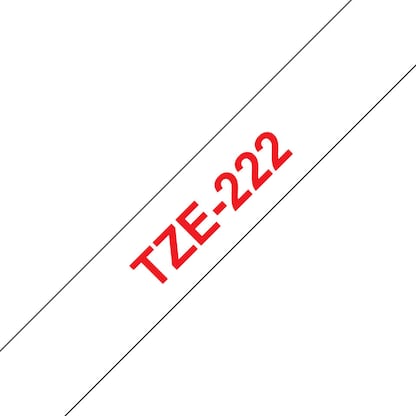 Artikelbild 4 für brother Schriftband TZe-222 TZE222, 9 mm rot auf weiß, Artikelnummer 653147