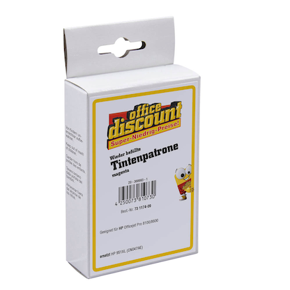 Artikelbild 2 für office discount magenta Druckerpatrone kompatibel zu HP 951XL (CN047AE), Artikelnummer 731174