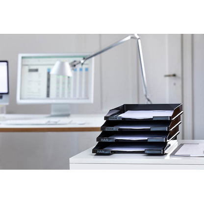 Artikelbild 3 für 5 HAN Briefablagen Junior schwarz, Artikelnummer 688358