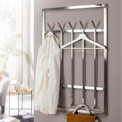 Artikelbild 5 für WOHNLING Wandgarderobe WL6.442 silber Metall 10 Haken 60,0 x 100,0 cm, Artikelnummer 908844