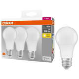 Artikelbild 1 für 3 OSRAM LED-Lampen Base CLASSIC A60 Multipack E27 8,5 W matt, Artikelnummer 144236