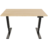 Artikelbild 1 für BISLEY E-StarterTech elektrisch höhenverstellbarer Schreibtisch kendal eiche rechteckig, T-Fuß-Gestell schwarz 140,0 x 80,0 cm, Artikelnummer 413151