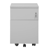 Artikelbild 1 für Gürkan Rollcontainer lichtgrau 2 Auszüge 40,0 x 60,0 x 62,0 cm, Artikelnummer 564695