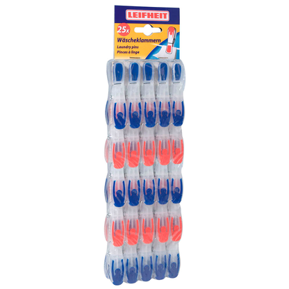 Artikelbild 3 für LEIFHEIT Wäscheklammern blau/transparent und rot/transparent, 25 St., 25 St., Artikelnummer 908044