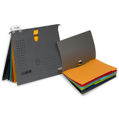 Artikelbild 3 für 3 ELBA Personalhefter chic ULTIMATE Karton anthrazit 5 x kaufmännische Heftung, Artikelnummer 313637