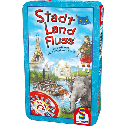 Artikelbild 2 für Schmidt MBS Stadt Land Fluss in Metalldose Geschicklichkeitsspiel, Artikelnummer 936219