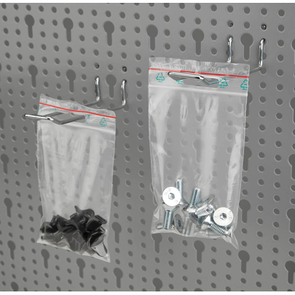 Artikelbild 2 für 100 Druckverschlussbeutel 50 µm 16,0 x 22,0 cm, mit Euroloch, Artikelnummer 648006