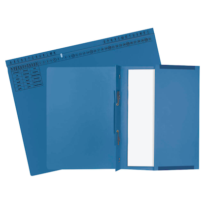 Artikelbild 2 für 25 Exacompta Hängehefter Exaflex Karton blau 1 x Amtsheftung / kaufmännische Heftung, Artikelnummer 111315