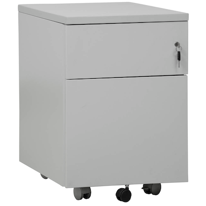 Artikelbild 2 für Gürkan Rollcontainer lichtgrau 2 Auszüge 40,0 x 60,0 x 62,0 cm, Artikelnummer 564695