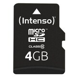 Artikelbild 1 für Intenso Speicherkarte microSDHC-Card Class 10 4 GB, Artikelnummer 325167