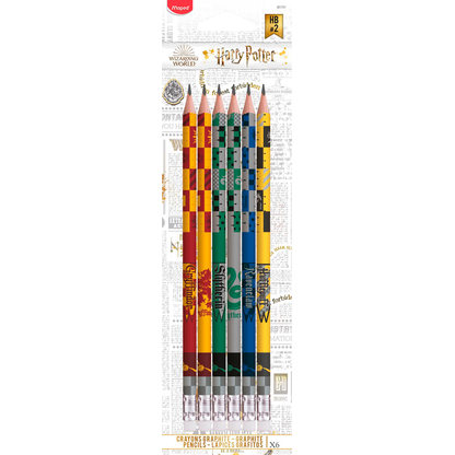 Artikelbild 22 für maped Harry Potter Bleistifte HB rot, gelb, grün, grau, blau, gelb mit Radierer, 6 St., Artikelnummer 701621