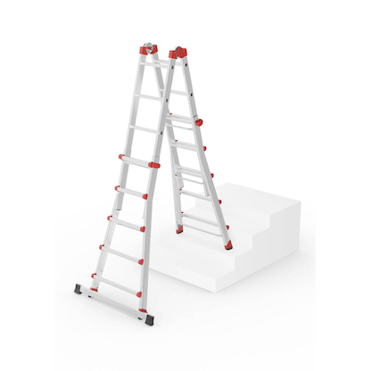 Artikelbild 2 für Hailo Gelenkleiter M80 silber 4x 5 Sprossen, H: 141,0 cm, Artikelnummer 729154