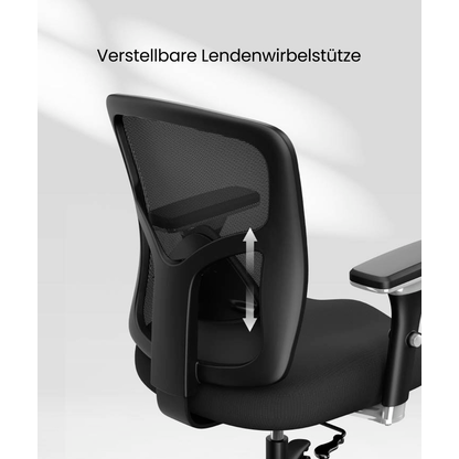 Artikelbild 8 für FlexiSpot Bürostuhl C3B Stoff schwarz, Gestell schwarz, Artikelnummer 656617