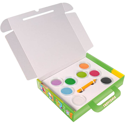 Artikelbild 3 für JOVI Bastelset Play & Fun Sand Painting Kit Dinosaurs mehrfarbig, Artikelnummer 712941