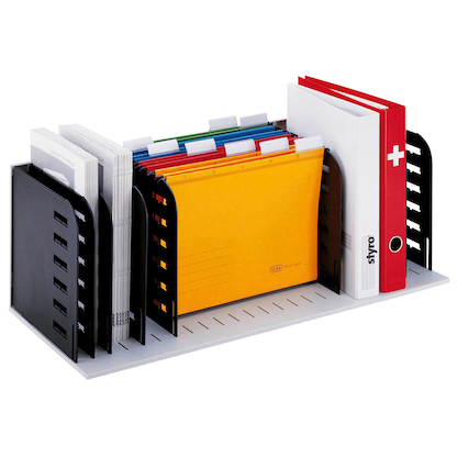 Artikelbild 2 für styro Sortierstation styrorac grau/schwarz mit 7 Fächer, Artikelnummer 370229