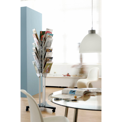 Artikelbild 2 für PAPERFLOW Prospektständer drehbar schwarz DIN A4 24 Fächer, Artikelnummer 442564