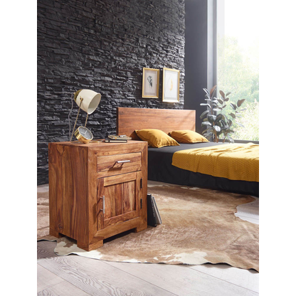 Artikelbild 3 für WOHNLING Nachttisch Massivholz sheesham 50,0 x 40,0 x 60,0 cm, Artikelnummer 905461