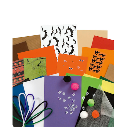 Artikelbild 2 für folia Bastelset Gruselparty mehrfarbig 102 St., Artikelnummer 719357