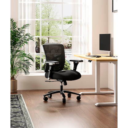 Artikelbild 4 für FlexiSpot Bürostuhl C3B Stoff schwarz, Gestell schwarz, Artikelnummer 656617