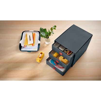 Artikelbild 2 für AKTION: LEITZ Schubladenbox Click & Store Cosy grau 53680089, DIN A4 mit 3 Schubladen mit Prämie nach Registrierung, Artikelnummer 652582