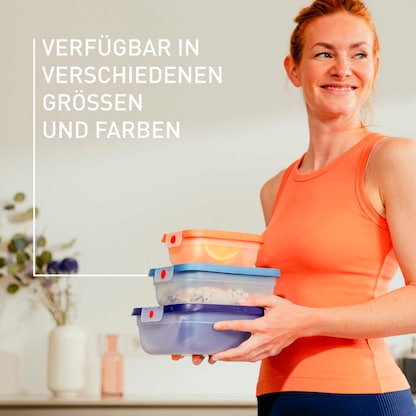 emsa Frischhaltedosen-Set ONECLICK blau 0,5/1,2/2,3 l, 3 St