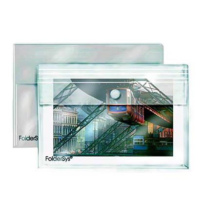 Artikelbild für 10 FolderSys Dokumententaschen DIN A5 transparent glatt 0,20 mm, Artikelnummer 919639