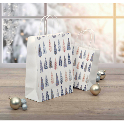 Artikelbild 3 für 5 SIGEL Geschenktüten Pine trees Motiv 26,0 x 33,0 cm, Artikelnummer 388047