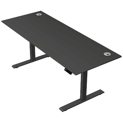 Artikelbild für Kerkmann Move 2 Plus elektrisch höhenverstellbarer Schreibtisch anthrazit rechteckig, T-Fuß-Gestell anthrazit 200,0 x 80,0 cm, Artikelnummer 728236