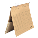 Artikelbild 1 für 25 FALKEN Hängehefter UniReg Karton natronbraun 1 x kaufmännische Heftung, Artikelnummer 757765