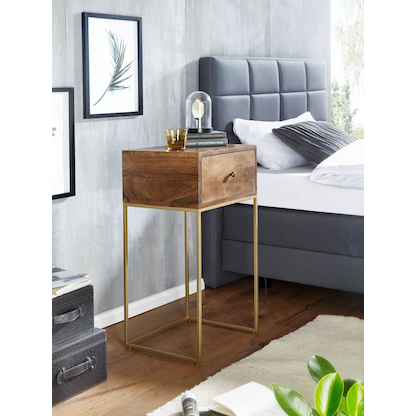 Artikelbild 8 für WOHNLING Nachttisch Massivholz mango 40,0 x 35,0 x 75,5 cm, Artikelnummer 909024