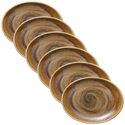 Artikelbild 6 für 6 HEART & SOUL Servierplatten Perfect Match Cumin hellbraun 25,0 x 19,0 cm, Artikelnummer 108508