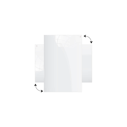 Artikelbild 6 für ALLboards Glas-Magnettafel Premium 120,0 x 90,0 cm perlweiß, Artikelnummer 501789