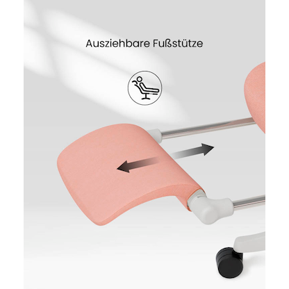 Artikelbild 4 für FlexiSpot Bürostuhl BS5P-PRO Stoff rosa, Gestell schwarz, Artikelnummer 656399