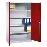 Artikelbild 1 für CP Metallschrank C 2000 Acurado 9460-000 S10693 lichtgrau, rubinrot 120,0 x 40,0 x 195,0 cm, aufgebaut, Artikelnummer 199190