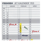 Artikelbild 1 für FRANKEN Datumsstreifen transparent für Jahresplaner, Artikelnummer 341901