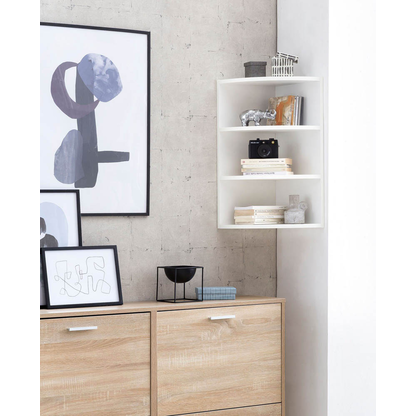 Artikelbild 3 für WOHNLING Eckregal weiß 30,0 x 30,0 x 60,0 cm, Artikelnummer 540961