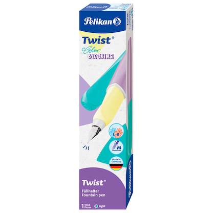 Artikelbild 2 für Pelikan Twist® Color Blocking Patronenfüller light M (mittel), Artikelnummer 574279