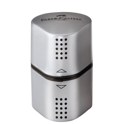 Artikelbild 5 für FABER-CASTELL GRIP 2001 Bleistift-Set HB silber mit Radierer, 1 Set, Artikelnummer 887661