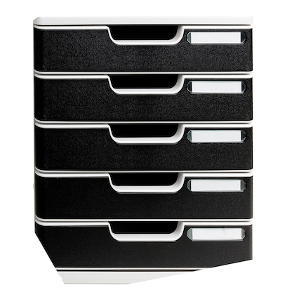 Artikelbild 2 für Exacompta Schubladenbox Modulo schwarz 301014D, DIN A4 mit 5 Schubladen, Artikelnummer 667612